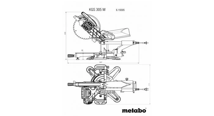 Scie à onglet Metabo KS 305 M Scie à onglets - 619003000 3 Scie à onglet Metabo KS 305 M Scie à onglets - 619003000 – Image 3