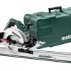 Scie circulaire Metabo KS 55 FS Scie circulaire et rail de guidage (1600mm) dans un boîtier - 1200W - 160mm - 691064000