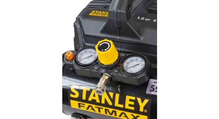 Compresseur Stanley DST101/8/6 - Compresseur d'air portatif - 0,75kW - 8 Bar - 6L - 105L/min 2 Compresseur Stanley DST101/8/6 - Compresseur d'air portatif - 0,75kW - 8 Bar - 6L - 105L/min – Image 2