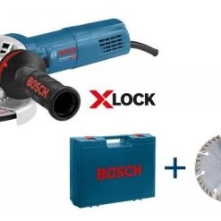 Meuleuse d'angle Bosch GWX 9-125 S X-LOCK - Meuleuse d'angle dans mallette - 900W - 125mm - 0615990L0V