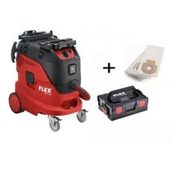 Aspirateur eau et poussière Flex VCE 44 LAC - Kit aspirateur eau et poussière inc. 5 sacs filtre - Classe L - 42L - 1400W - 471.208
