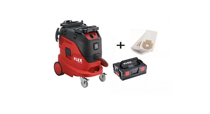 Aspirateur eau et poussière Flex VCE 44 LAC - Kit aspirateur eau et poussière inc. 5 sacs filtre - Classe L - 42L - 1400W - 471.208 1 Aspirateur eau et poussière Flex VCE 44 LAC - Kit aspirateur eau et poussière inc. 5 sacs filtre - Classe L - 42L - 1400W - 471.208