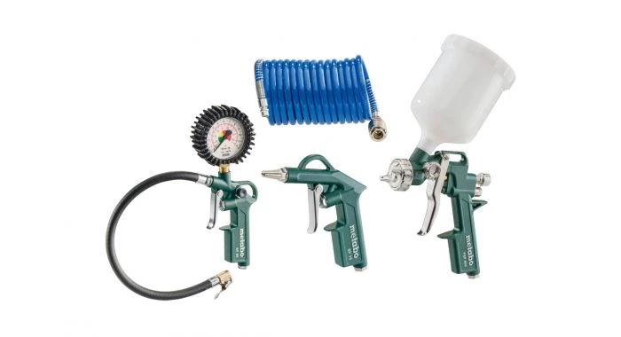 Compresseur Metabo Basic 250-24 W OF SET Compresseur + LPZ-4 set d'outils à air comprimé - 1500W - 8 bar - 24L - 100 l / min - 690865000 3 Compresseur Metabo Basic 250-24 W OF SET Compresseur + LPZ-4 set d'outils à air comprimé - 1500W - 8 bar - 24L - 100 l / min - 690865000 – Image 3