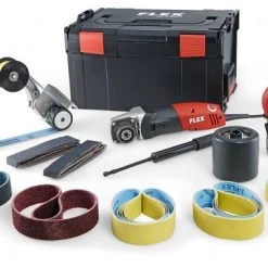 Satineuse Flex BSE 14-3 INOX Set Satineuse et ponceuse à bande - 1400Watt - 433.454