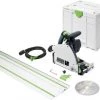 Scie plongeante Festool TS 60 KEBQ-Plus-FS - Scie circulaire – Avec Systainer – 1500 W - 168 mm - avec rail de guidage