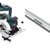 Scie circulaire Metabo KS 55 FS scie circulaire – coffret – 1200 W – 160 mm avec rail de guidage