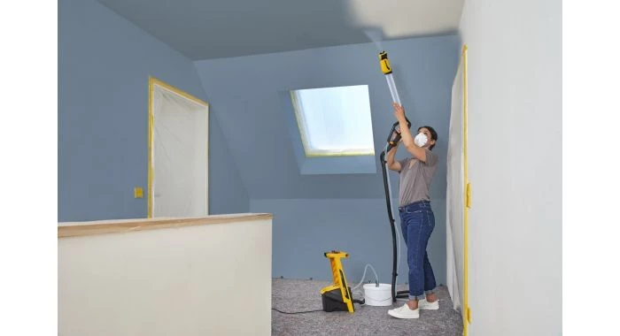 Pistolet à peinture Wagner W 950 Flexio Pulvérisateur universel pour peinture murale - 630W - 0-525ml/min - 800 ml 4 Pistolet à peinture Wagner W 950 Flexio Pulvérisateur universel pour peinture murale - 630W - 0-525ml/min - 800 ml – Image 4